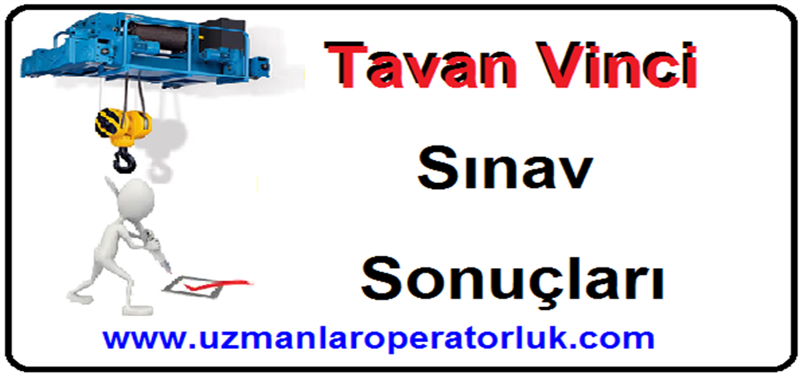 27 Aralık 2015 Tavan Vinci Belgesi Sınav Sonuçları