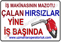 Mazot Hırsızları Yine İş Başında